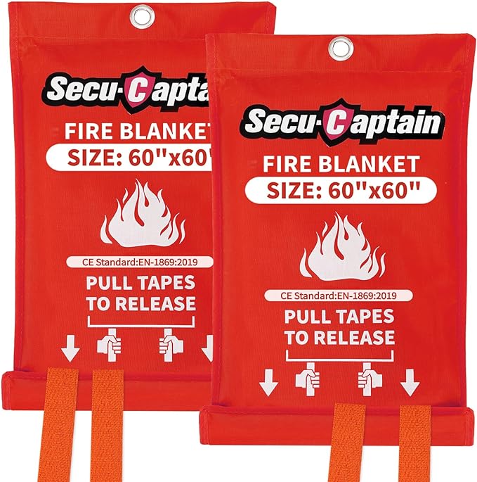 SecuCaptain Emergency Fire Blanket by SecuCaptain