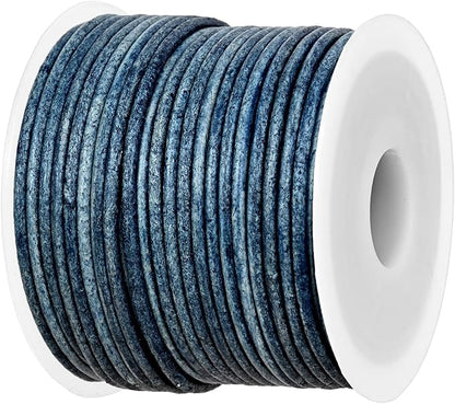 GENIQUE Real/Genuine Round Leather String Cord by GENIQUE