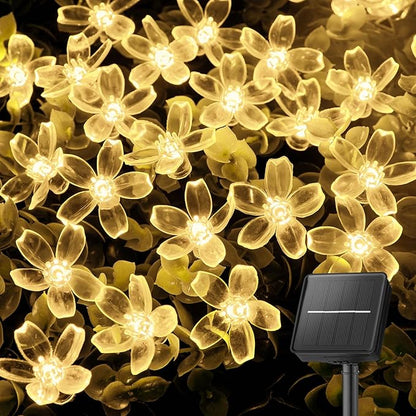 Brightown 60 LED Solar String Lights Flower Outdoor Waterproof Fairy Lights by Brightown