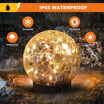 MLKNK Solar Globe Lights Outdoor Waterproof-Solar Balls-Solar Garden Lights-Orbs - Image 2