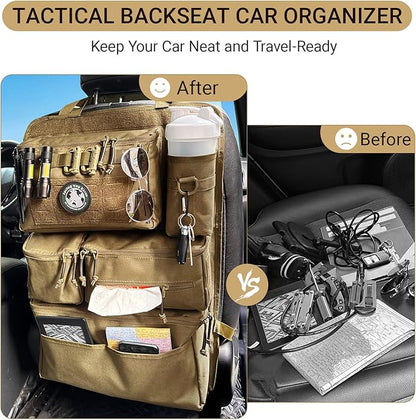 Tactical Seat Back Organizer Heavy Duty MOLLE Panel Organizer - Image 6