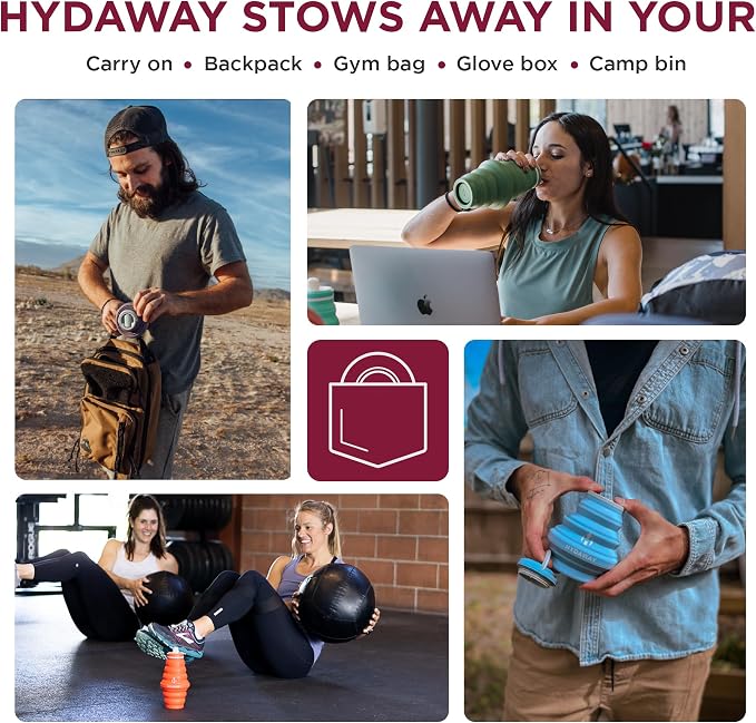 HYDAWAY Travel Collapsible Water Bottle 25oz - Image 5