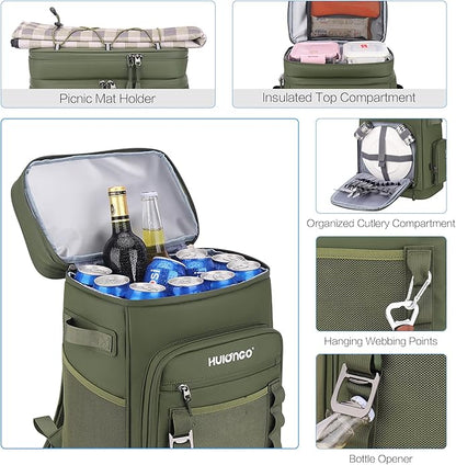 Hulongo Large Waterproof Insulated Cooler Backpack - Image 4