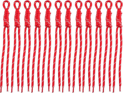 Paracord Keychain Paracord Bag Charm 12pcs Braided Nylon Rope Keychain Cord by Cmidy