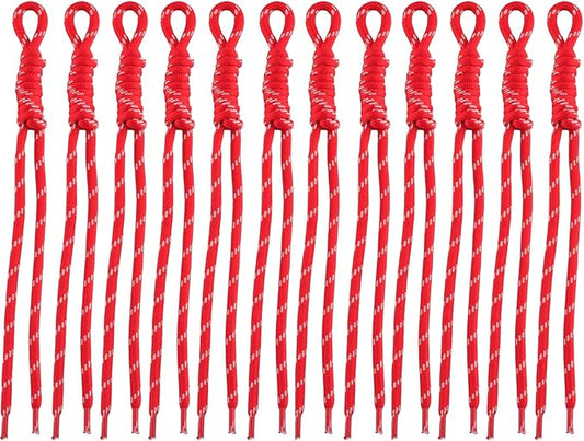 Paracord Keychain Paracord Bag Charm 12pcs Braided Nylon Rope Keychain Cord by Cmidy