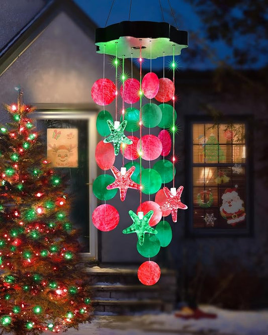 Toodour Solar Decorative Lights Outdoor, Solar Wind Chimes Outside Decorative by Toodour