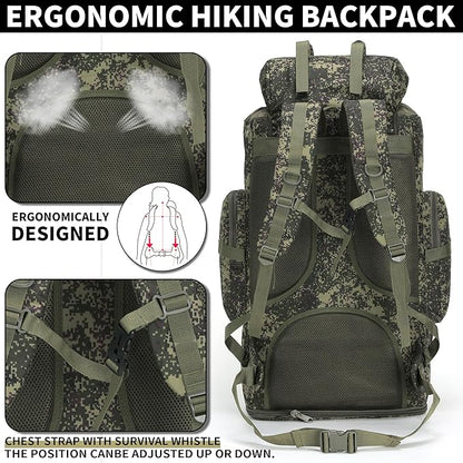 Hiking Backpack for Men 70L/100L Camping Backpack Military Rucksack Molle 3 - Image 5