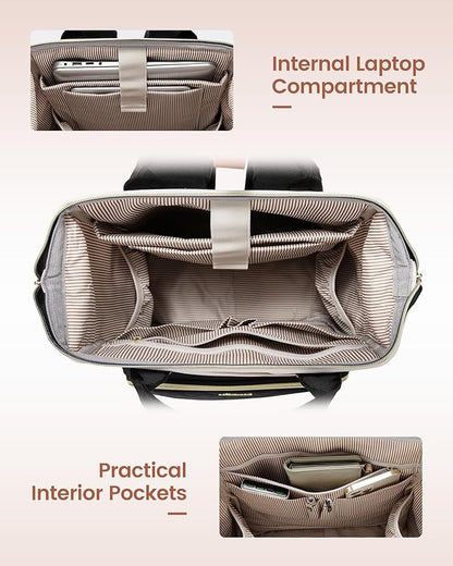 LOVEVOOK Laptop Backpack for Women, 17.3'' Waterproof Nurse Bag Teacher Work - Image 3