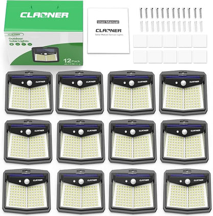 CLAONER Solar Lights Outdoor, Motion Sensor Lights 3 Working Modes - Image 8