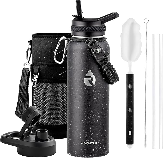 RAYMYLO Insulated Water Bottle 40 oz, Triple Wall Vacuum Stainless Steel by RAYMYLO