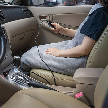 Electric Car Heating Blanket Plush 3 Heat Settings, Auto Shutoff, 55 X 40 - Image 5