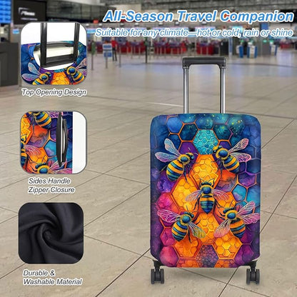 Luggage Cover Protector for 22-24 Inch Suitcases, TSA Approved Elastic Travel - Image 3