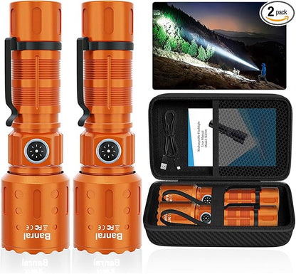 Banral Flashlights High Lumens Rechargeable, Super Bright Long Range Small by Banral