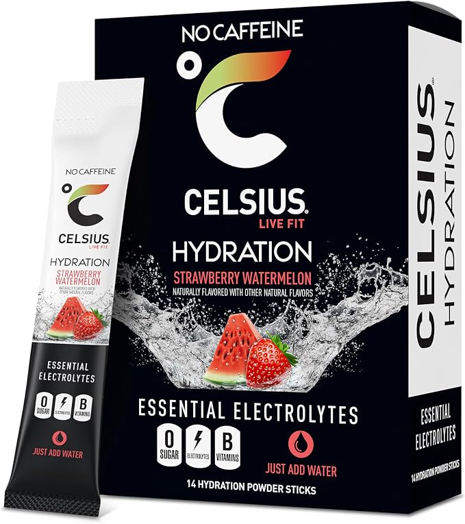 CELSIUS Hydration™ Strawberry Watermelon, Sugar Free Electrolyte Hydration by CELSIUS