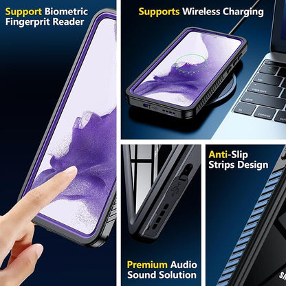 SPIDERCASE for Samsung Galaxy S22 Waterproof Case, IP68 Water Resistance Full - Image 5