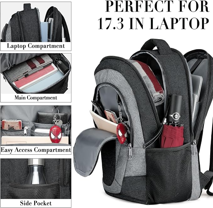 BIKROD Backpack for Men and Women, Extra Large School Backpacks for Teens - Image 2