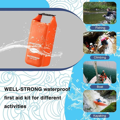 Boat First Aid Kit Waterproof, WELL-STRONG Marine Emergency Kit - Image 3