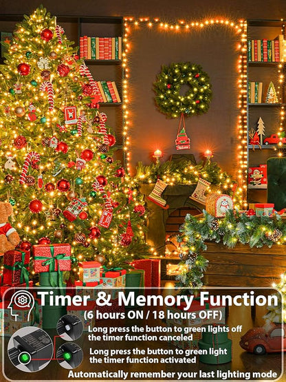 Super-Long 165FT 500 LED Christmas Tree Decor String Lights Indoor Outdoor - Image 3