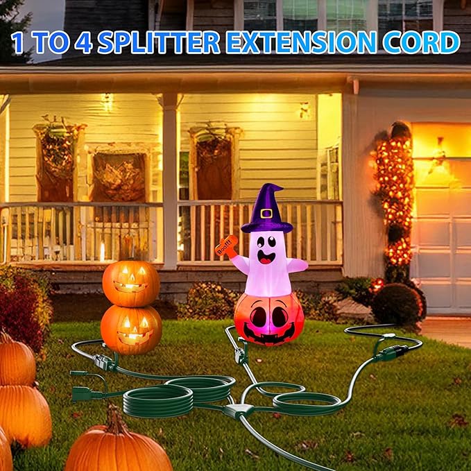 K KASONIC - 46FT Christmas Lights Outdoor Extension Cord - Image 2