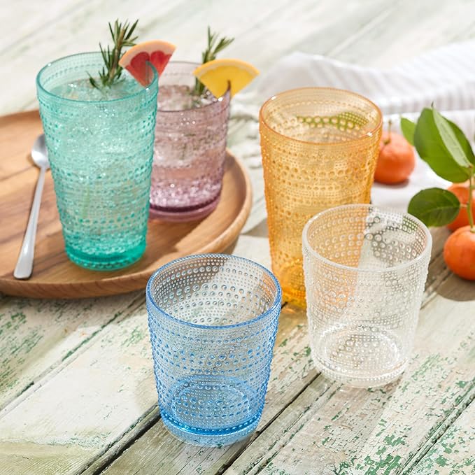 Santa Fe Clear Set of 6 Premium Acrylic DOF Glasses 16 oz – Unbreakable - Image 6