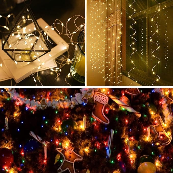 4-Pack 50 LED Fairy Lights Battery Operated - Image 3
