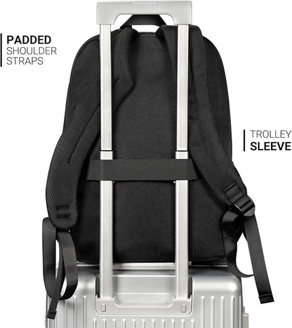 ZORFIN 26L Black Backpack for College, and Travel: Water Resistant Bookbag - Image 5