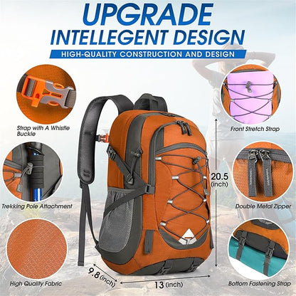 IGOLUMON Hiking Backpack 40L Packable Lightweight Camping Backpack Men Women - Image 2