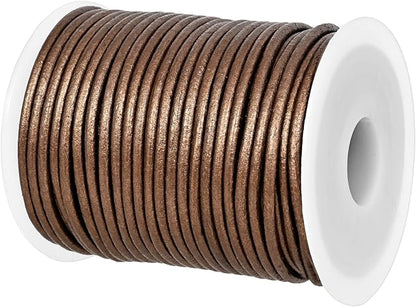 GENIQUE Real/Genuine Round Leather String Cord by GENIQUE