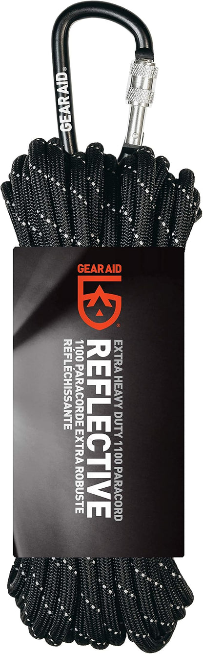 GEAR AID 1100 Paracord and Carabiner, 5.5 mm Heavy-Duty Cord by GEARAID