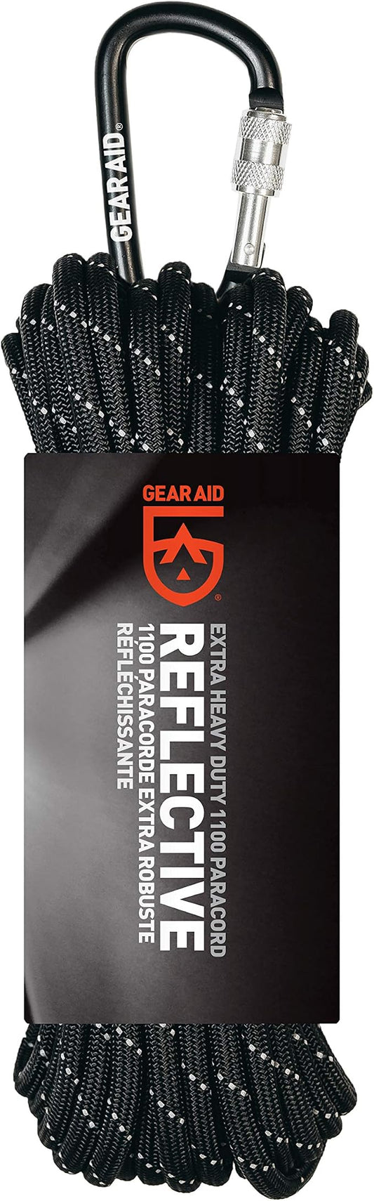 GEAR AID 1100 Paracord and Carabiner, 5.5 mm Heavy-Duty Cord by GEARAID