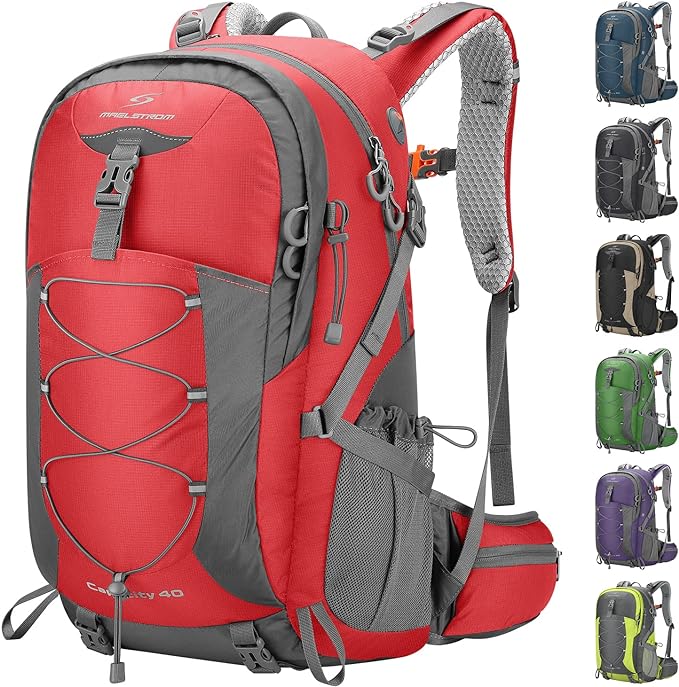Maelstrom Hiking Backpack, Camping Backpack, 40L Waterproof Hiking Daypack by Maelstrom
