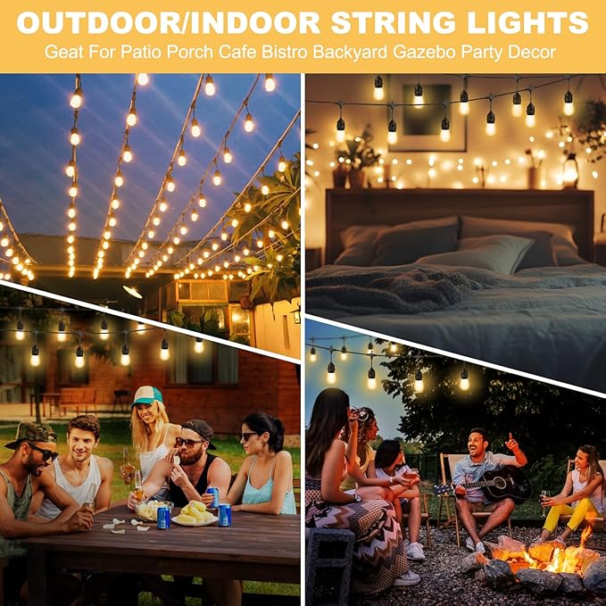 100FT LED Outdoor String Lights - Image 6