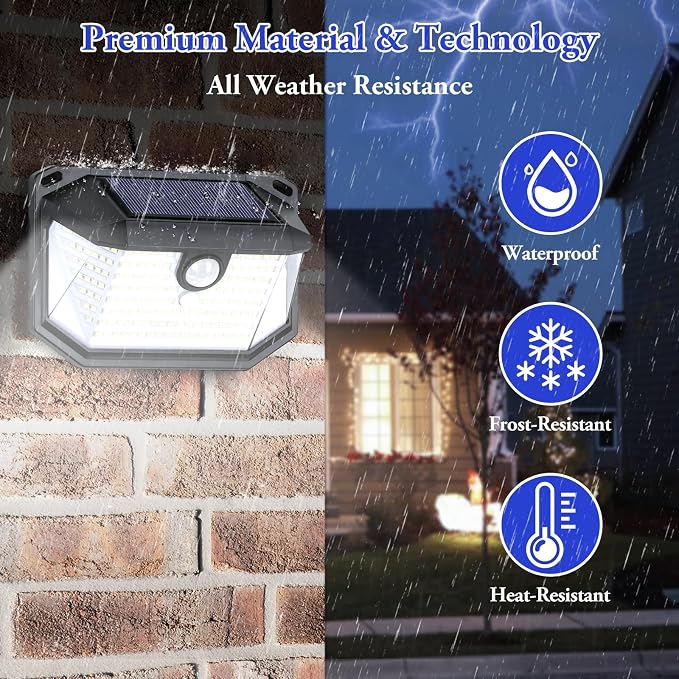 6-Pack Solar Wall Lights Outdoor - Image 5