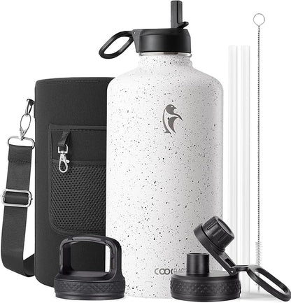 Coolflask 128 oz Gallon Water Bottle Insulated by Coolflask