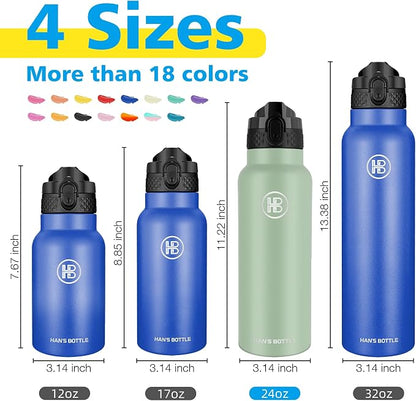 Han's Bottle Sports Water Bottle - 24 Oz - Image 2