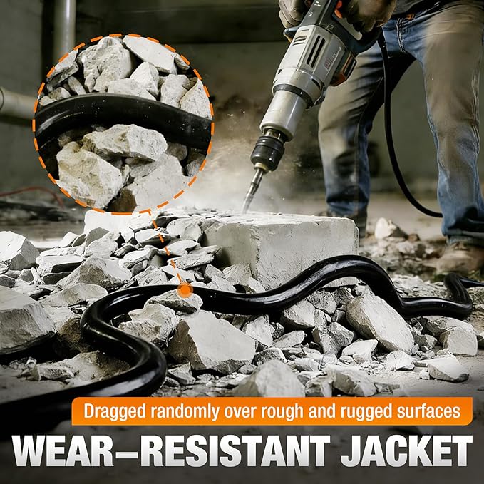 25 FT Outdoor Extension Cord Waterproof, 16/3 Gauge Heavy Duty 3 Prong Power - Image 7