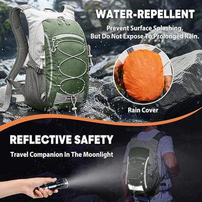 25L Hiking Backpack with Rain Cover Lightweight Hiking Daypack - Image 4
