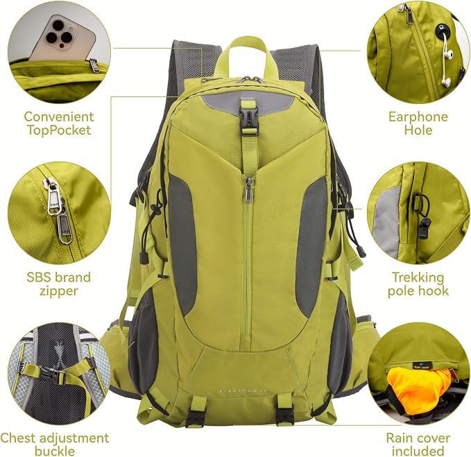 Hiking Backpack 40L, Waterproof Hiking Backpack - Image 3