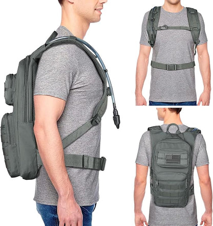 NOOLA Hydration Backpack with 3L TPU Water Bladder, Tactical Molle Water - Image 6