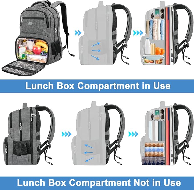 MATEIN Work Backpack for Men, Large Anti Theft Lunch Backpack - Image 3