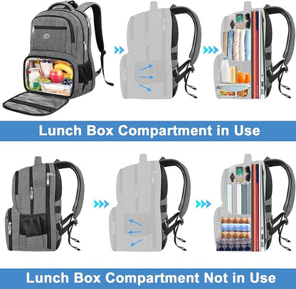 MATEIN Work Backpack for Men, Large Anti Theft Lunch Backpack - Image 3