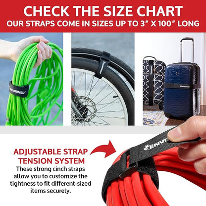 Reusable Cinch Straps 1" x 30" - Image 3