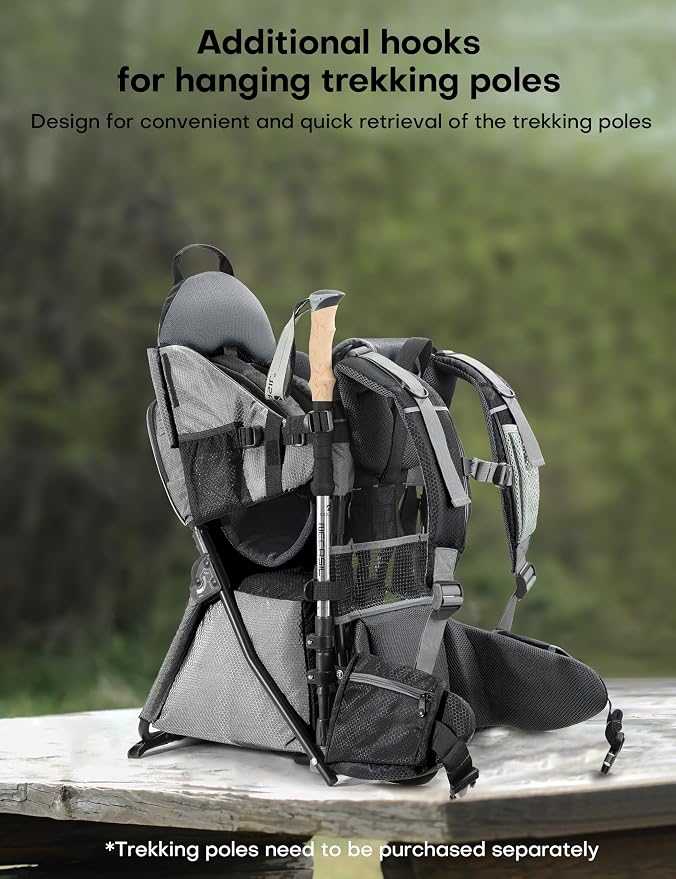 besrey Baby Backpack Carrier, Toddler Hiking Backpack - Image 7