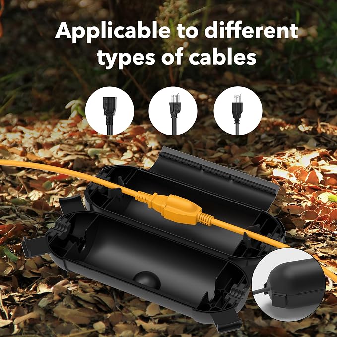 Outdoor Extension Cord Safety Cover, BN-LINK Outdoor Plug Protector Waterproof - Image 6