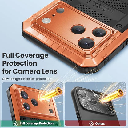 Mitywah Waterproof Case for iPhone 17 Pro, Rugged Metal Case - Image 6