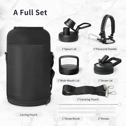 Trebo Water Bottle 64oz with Paracord Handle, Half Gallon Large Vacuum Triple - Image 6