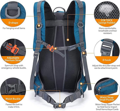 G4Free 45L Hiking Travel Backpack Waterproof - Image 4
