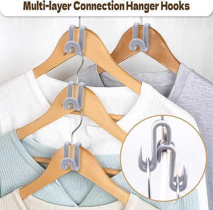 Mlici Clothes Hanger Connector for Clothes Organizing, 60 Pack Space Saving - Image 2