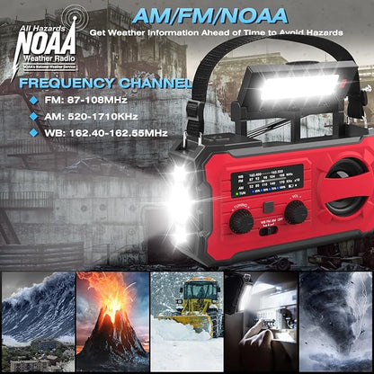 NITIGO 10000mAh Emergency Radio, NOAA Weather Radio - Image 2