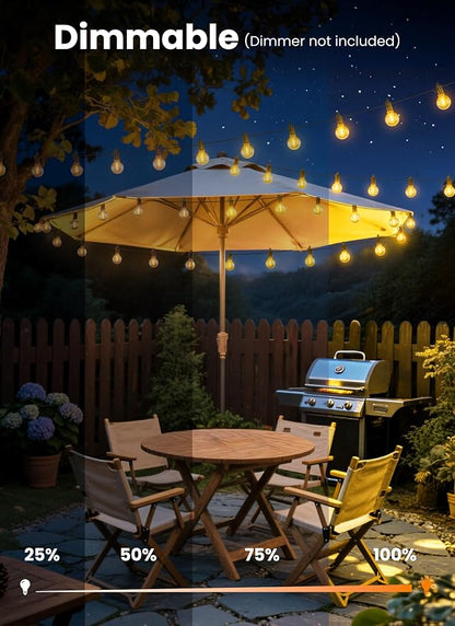 Outdoor String Patio Lights, 200FT 100 LED Patio Lights Waterproof, Connectable - Image 3